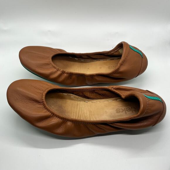 Tieks Chestnut Brown Ballet Flats SIZE 8 - Picture 4 of 6
